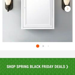 Home Decorators Collection Fremont 24 in. W X 30 in. H White Rectangular Wood Framed Medicine Cabinet with Mirror