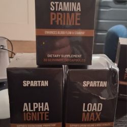 Spartan , Stamina Prime, Alfa Ignite, Load Max