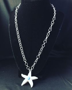 Silver handmade necklace