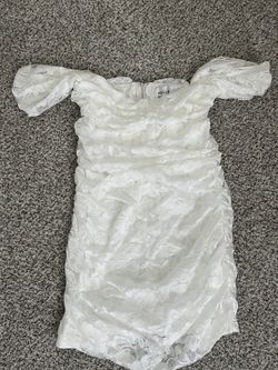 Lace Off-the Shoulder Mini Dress