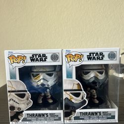 2 Thrawn's Night Trooper Star Wars Funko Pop Bobbleheads #685 #686 Disney Ahsoka