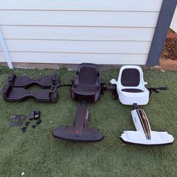 2x Jetson Vega Hoverboards With Go Kart Attachments And Chargers