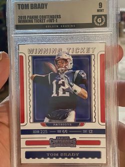 2019 Contenders Tom Brady Winning Ticket ~ Mint 9