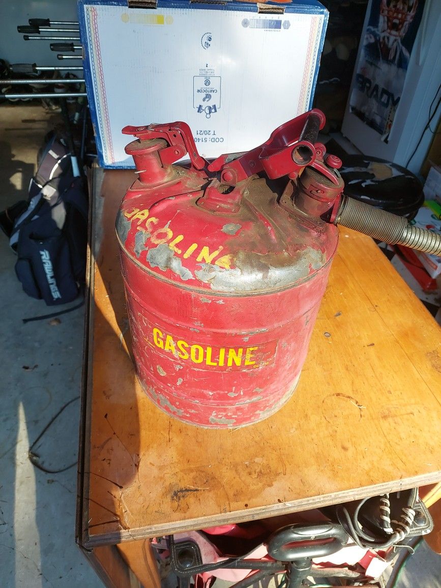 Vintage Train System Gas Can