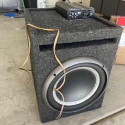 Subwoofer and amp