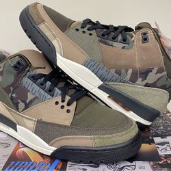 Jordan 3 Patchwork Camo Size 10.5 Deadstock/Brand New With Receipt!