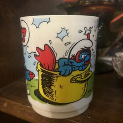 1970s Smurf cup 