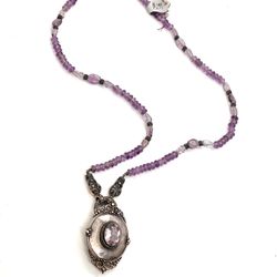 Stunning Sterling Amethyst Necklace