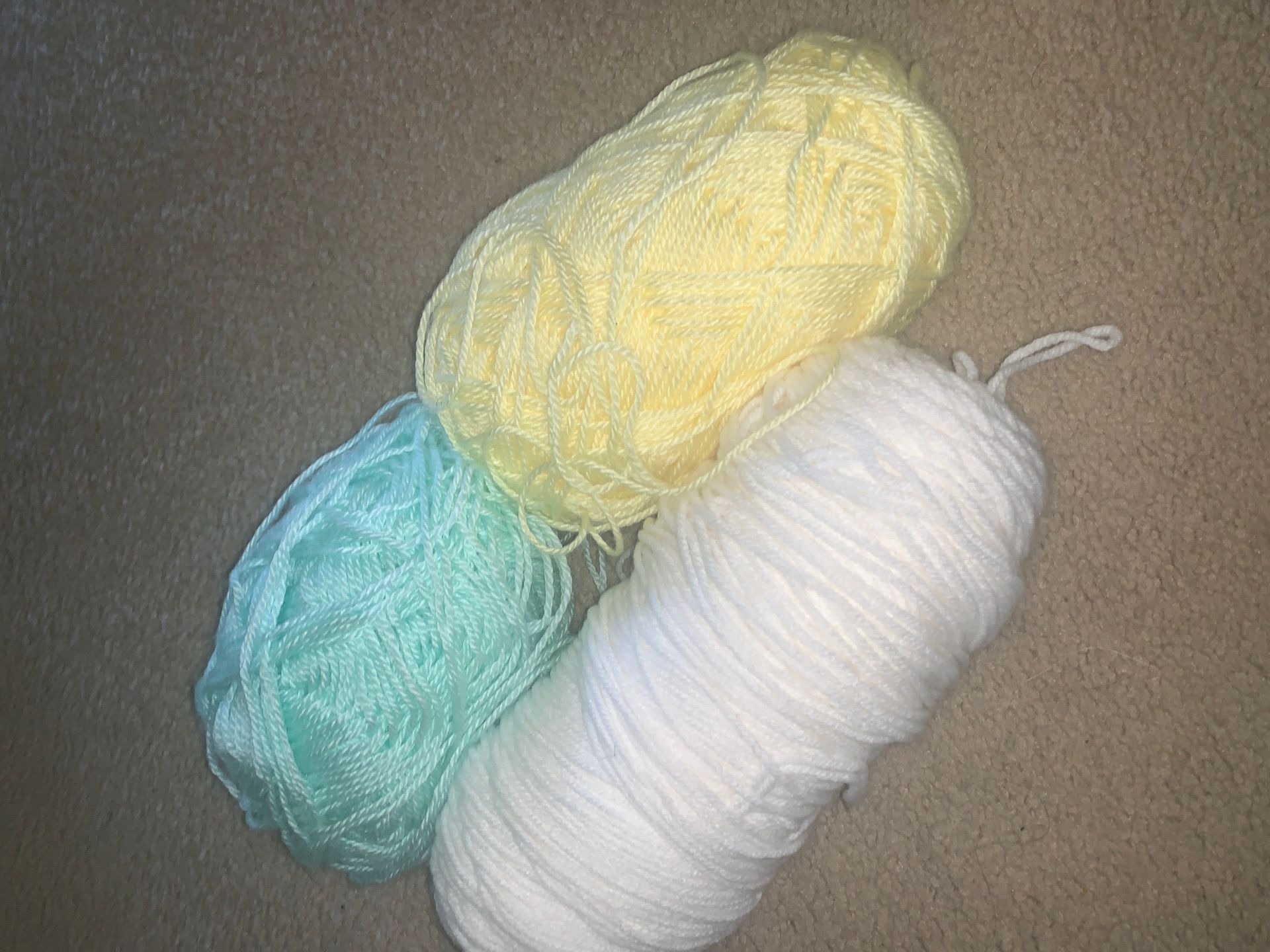 Crochet Yarn all 3 never used