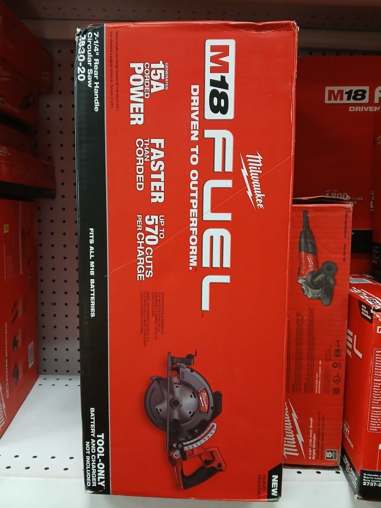 Milwaukee new 71/4" Circular Saw 18M Fuel Brushless
