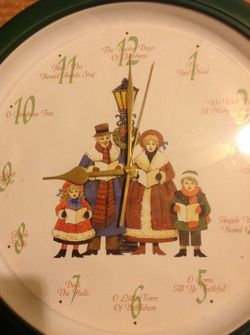 12 days of christmas singing clock