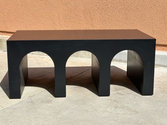 Matte black coffee table from Urban Outfitters “Mason”