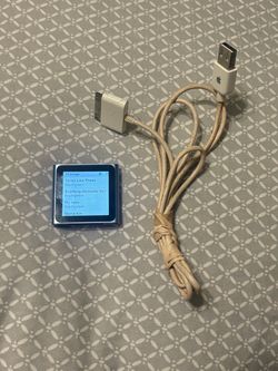Apple iPod Nano 6th Generation 8GB Silver A1366 MP3 Player Tested Working