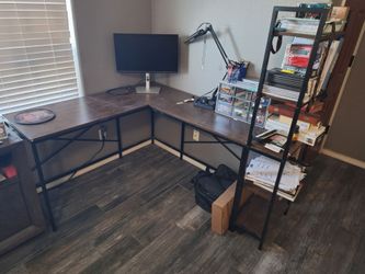 Desk w/ shelves