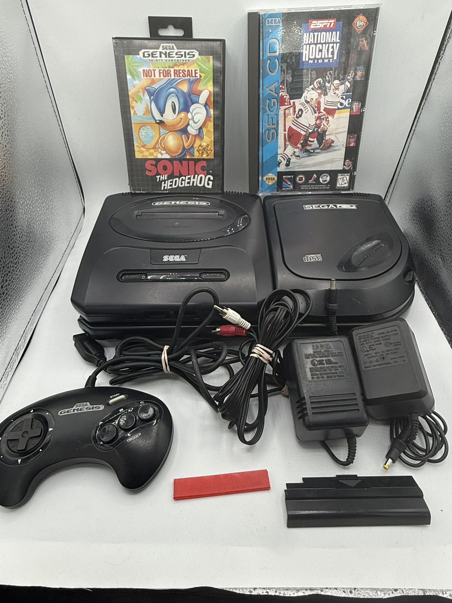 Sega Genesis & CD *Tested & Working