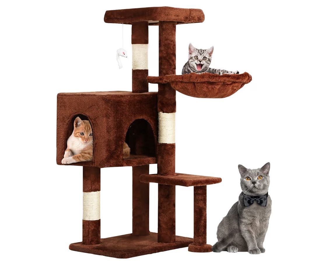 36” Brown Cat Tree 