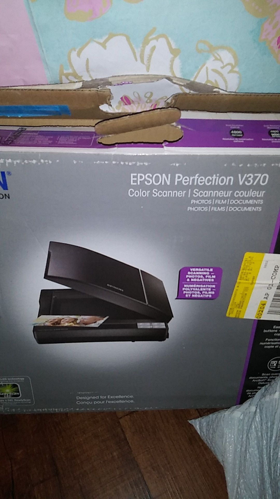 Epson Perfection V370 Color Photo Slide Film Documents Scanner