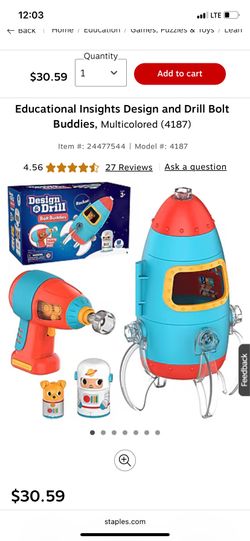 Educational insights rocket build toy
