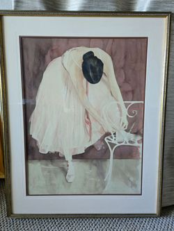 Ballerina framed picture