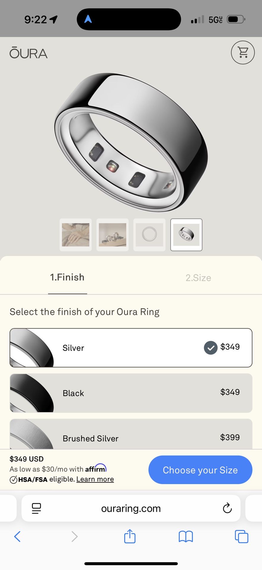 Oura ring Size10