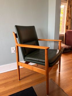 Arne Vodder for Sibast Danish Teak Leather Chair