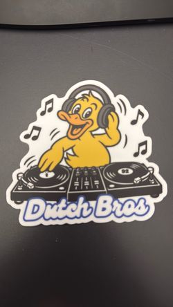 Dutch Bros DJ Duck Sticker