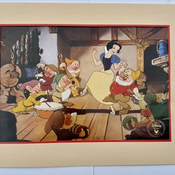 H-922 VINTAGE WALT DISNEY COMMEMORATIVE LITHOGRAPH FROM 1994!