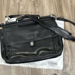 Used Coach Side Book Bag