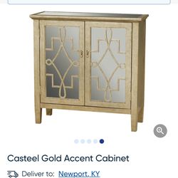 Casteel Gold Accent Cabinet