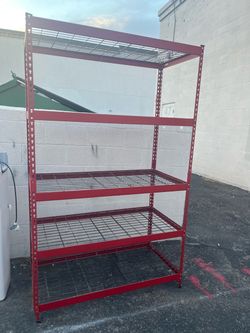 Husky heavy duty metal shelving racks