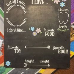 Chalk Milestone Board