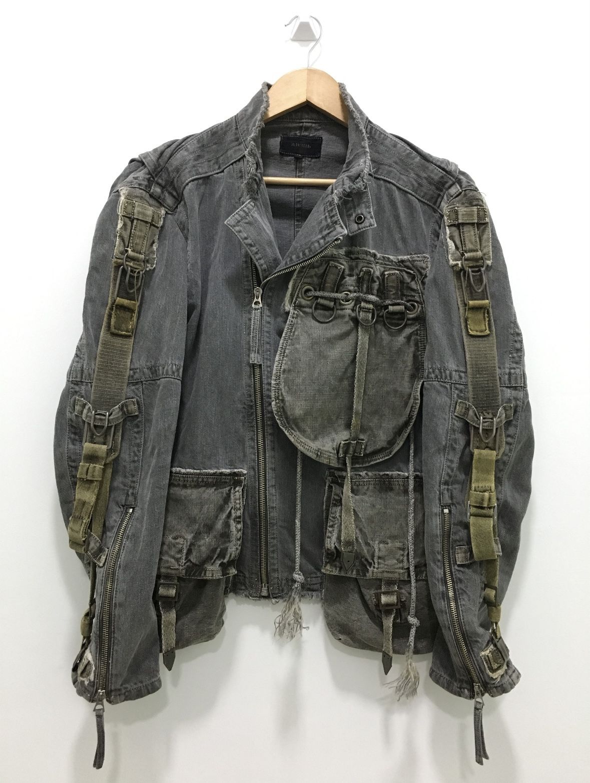 жмзнь Brand Distressed Bondage/Parachute Jacket