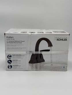 New Kohler Kallan 4” Centerset Bathroom Faucet R24055-4D-2BZ