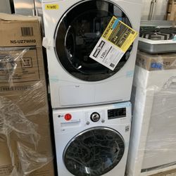 LG Washer & Dryer Set In White New Open Box Compact Size