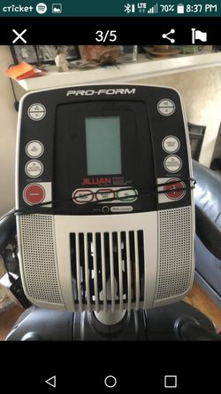 Jillian Michaels Pro Form Stride Tone 600 LE Space Saver Elliptical Machine for Sale in Lemon Grove CA OfferUp