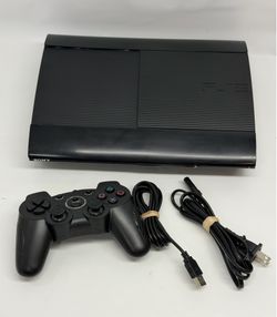 Sony PS3 Super Slim 250GB Console W/Controller Black Cech-4201b