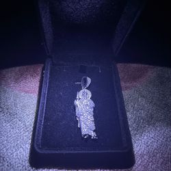 vvs moissanite san judas pendant