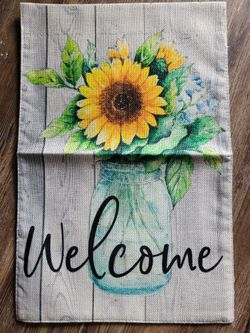 12x18" Burlap Garden Flags 