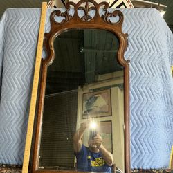 Carved Mahogany Mirror Henshaws Ohio Furniture Company 