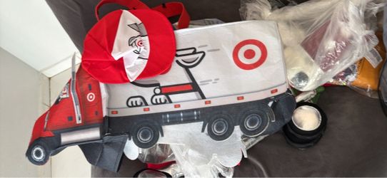 Target Semi Truck Costume with Hat