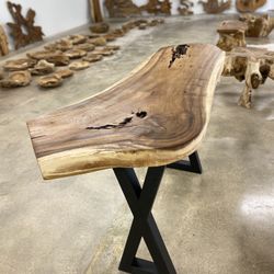 *** Beautiful Organic Solid Wood Console Bar Table