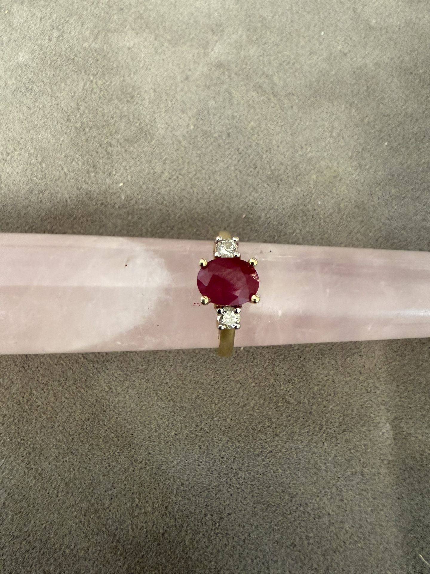 14k Yellow Gold 1.75ct Ruby And Diamond Ring (B52)