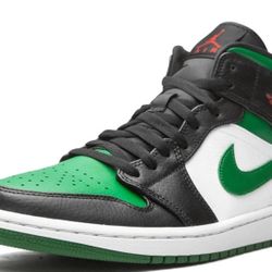 Air Jordan 1 Mid "Green Toe"