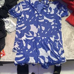 H&M  Blue & White Beach Wear 