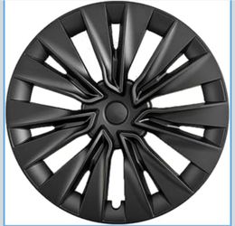 Tesla Model Y 19-Inch Wheel Hub Cover Wheel Covers, 4 Covers Per Pack, Made of Sturdy PC ABS Material for 2020-2024 Model Y Gemini Wheel Cover Replace