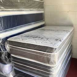 Twin Size Mattress Pillow Top 14” Inches Thick Excellent Comfort Also Available: Full, Queen And King New From Factory Delivery Available