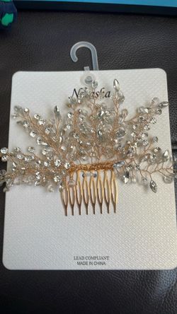 Rhinestone Flower Hair Comb