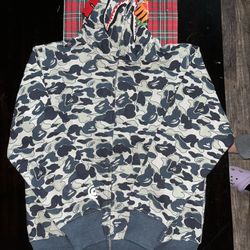 BAPE FULL ZIP UP SHARK HOODIE