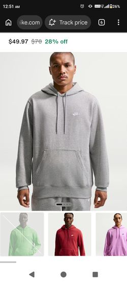 Nike gre.y hoodie