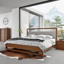 Walnut 6ixth Sense Bed Frame Queen